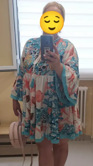 Vestido playero estampado