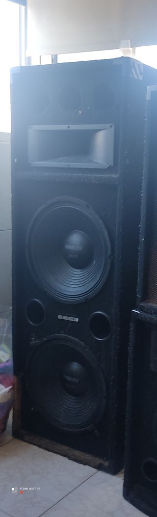 Cajón Altavoz Discoteca Negro