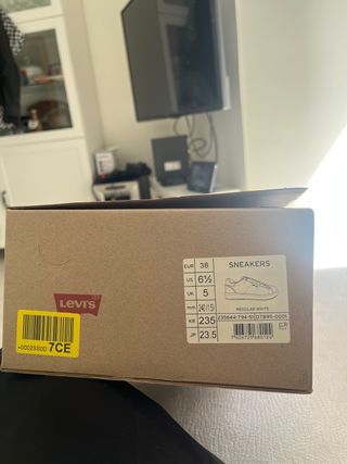 Zapatillas Levi's Mujer Blancas y Azul