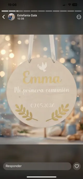 Círculo Comunión  Madera