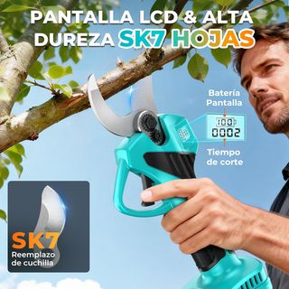 Tijeras podar eléctricas 21V batería