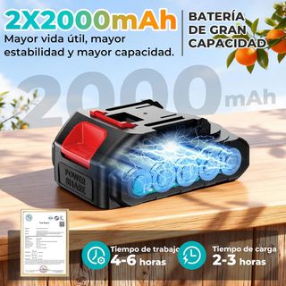 Tijeras podar eléctricas 21V batería
