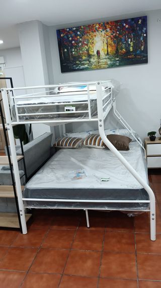 Litera Matrimonio Metal Blanca