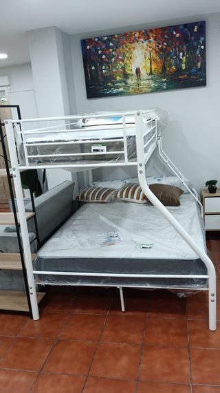 Litera Matrimonio Metal Blanca