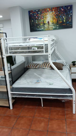 Litera Matrimonio Metal Blanca