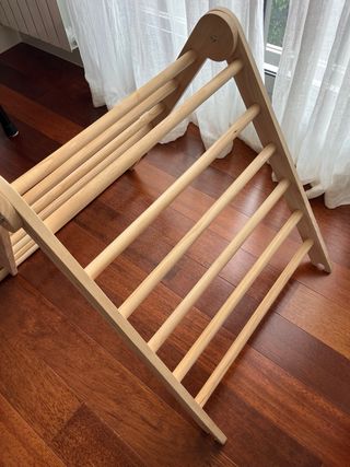 Triángulo de aprendizaje madera bebé