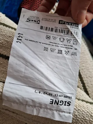 Alfombra Signe Ikea Rayas Beige y Verde