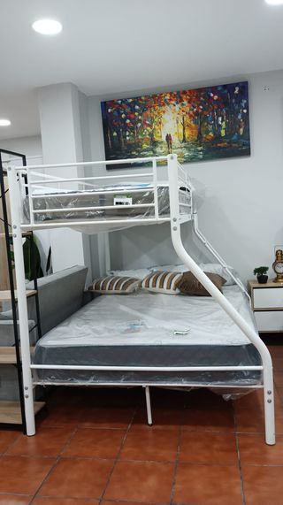 Litera Matrimonio Metal Blanca