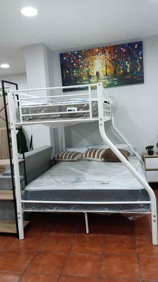 Litera Matrimonio Metal Blanca