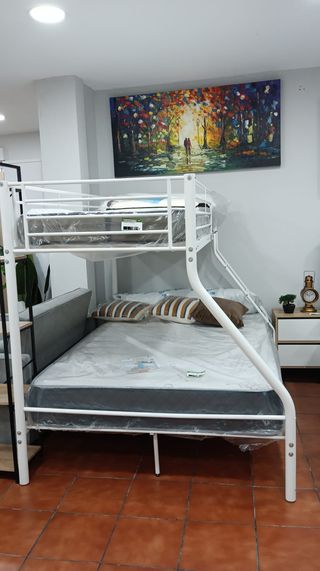 Litera Matrimonio Metal Blanca