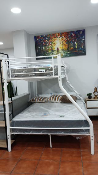 Litera Matrimonio Metal Blanca