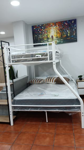 Litera Matrimonio Metal Blanca