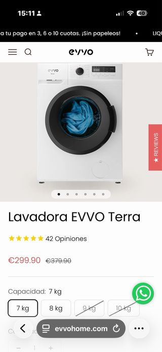 Lavadora EVVO Terra