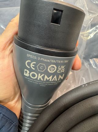 Bokman EV Type 2 charging cable.