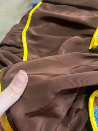 Traje Flamenca Flores Marrón y Amarillo