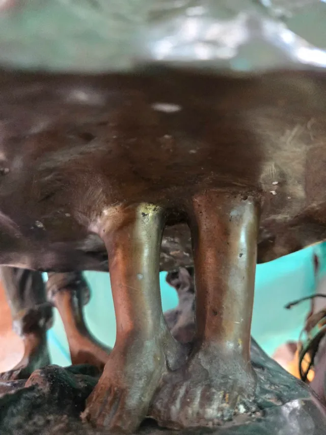 Figura bronce  niños jugando AUGUSTE MOREAU firmad