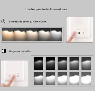 Lámpara Escritorio LED Flexo Plata/Blanco