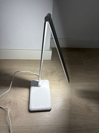 Lámpara Escritorio LED Flexo Plata/Blanco