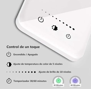 Lámpara Escritorio LED Flexo Plata/Blanco