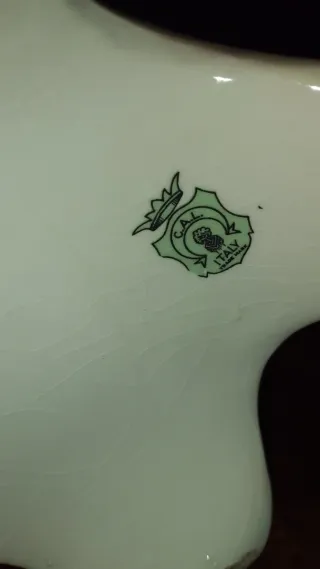 Trittico antico in ceramica dipinta