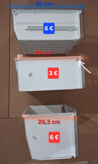 Cajones Frigorífico LG GB7038TITW