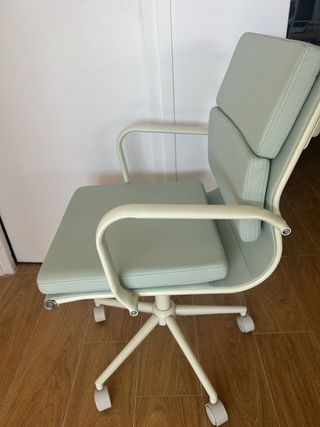 Silla de oficina Sklum verde y blanco