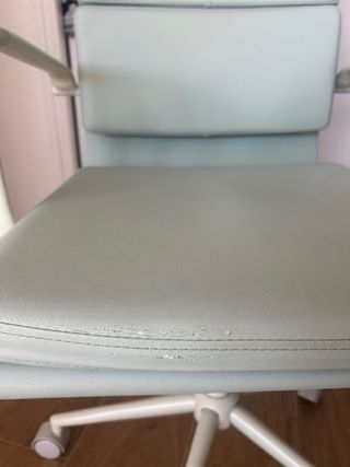 Silla de oficina Sklum verde y blanco