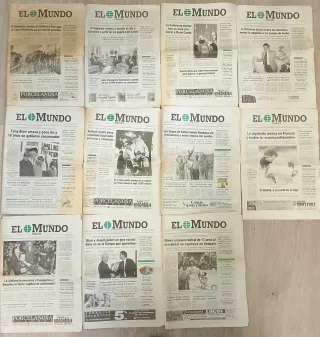 Periódico El Mundo. 11 ejemplares.