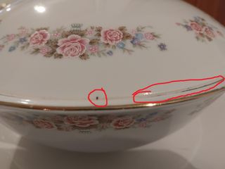 Zuppiera Vintage Porcellana Fiori