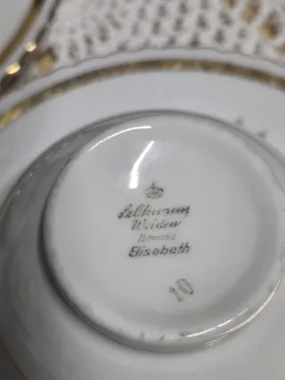 Set 6 Tazzine Caffè con Piattini Oro