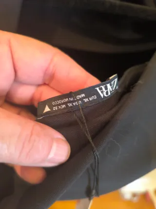 Vestido Zara Talla XL Negro