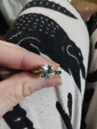 Anillo de compromiso oro y plata