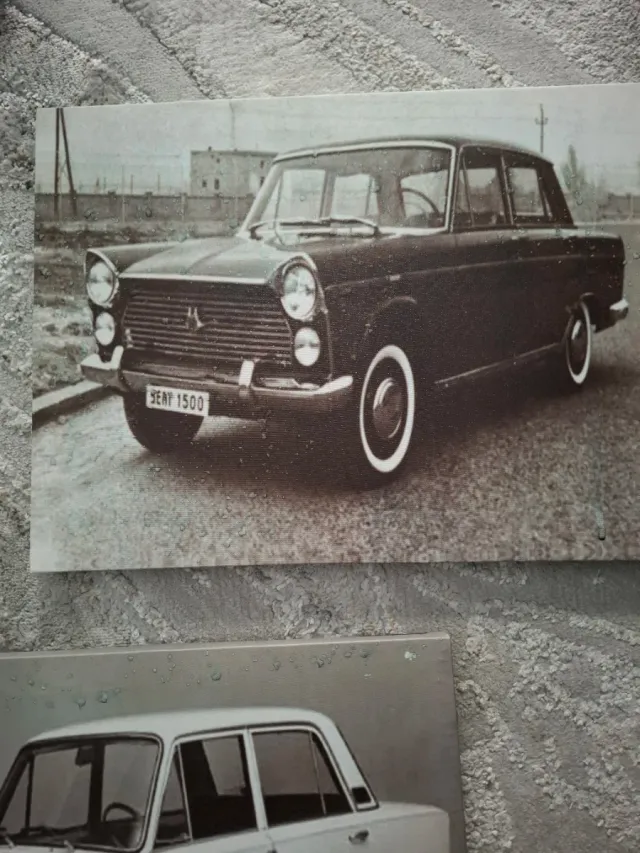 Cuadro Coche Clásico Blanco y Negro