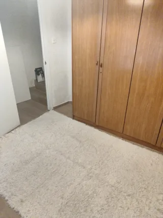 Alfombra blanca de pelo 239x168 cm