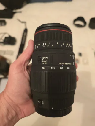 Kit Canon EOS 650D + 18-55 + Sigma 70-300 + Acceso