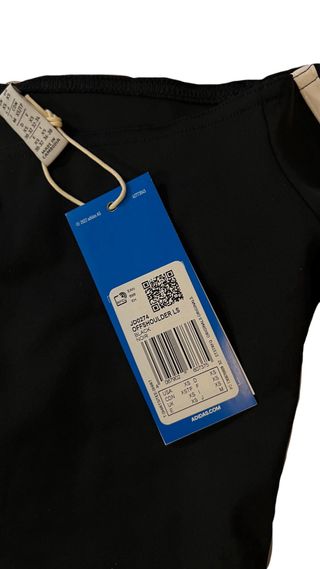 Top Adidas Off Shoulder Negro