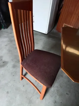 Mesa extensible y 6 sillas