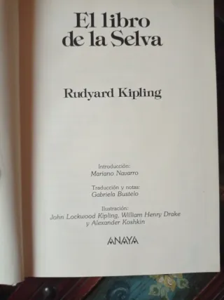 El libro de la Selva - Rudyard Kipling
