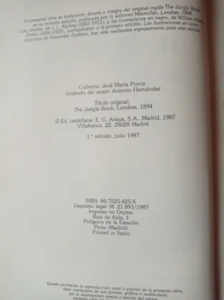 El libro de la Selva - Rudyard Kipling