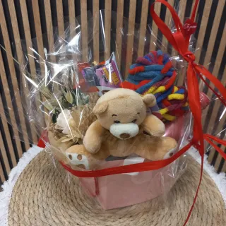 Pack Regalo San Valentín Oso Peluche y Taza