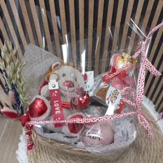 Pack Regalo San Valentín Oso Peluche y Taza