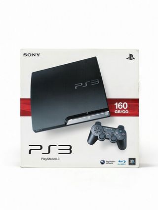 PS3 Slim 160GB Boxata + 3 Joypad + 5 Giochi