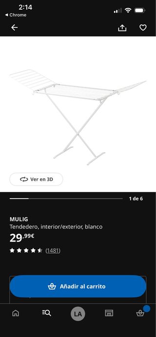 Tendedero MULIG blanco