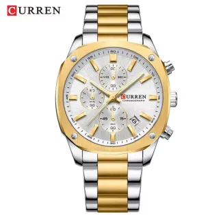 Reloj Curren Hombre Oro y Plata