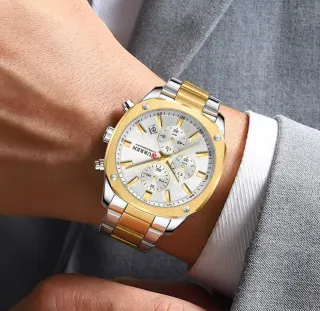 Reloj Curren Hombre Oro y Plata