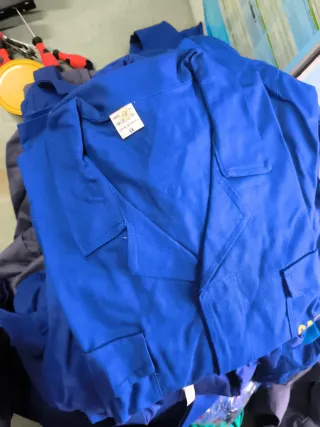 Funda de trabajo azul 100% algodón