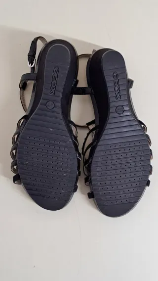 Sandalias cuña Geox mujer T.41 negras