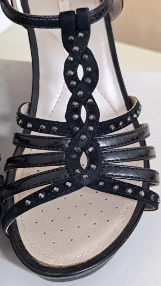 Sandalias cuña Geox mujer T.41 negras