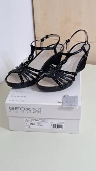 Sandalias cuña Geox mujer T.41 negras