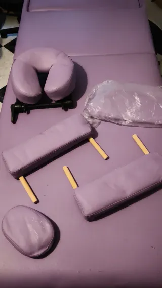 Camilla masaje con todos sus accesorios